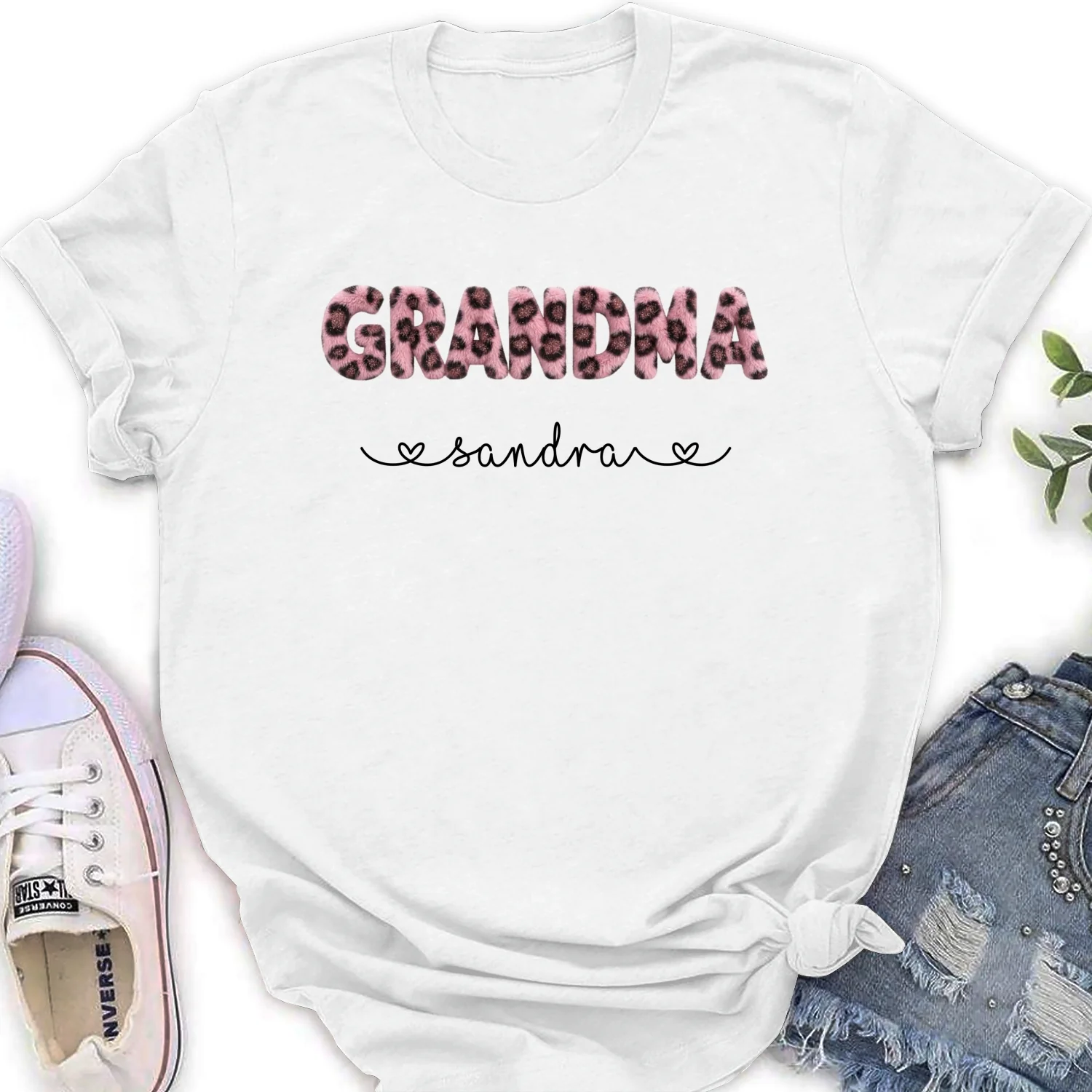 Grandma Fluffy Leopard - Personalized Custom Shirt - Image 16