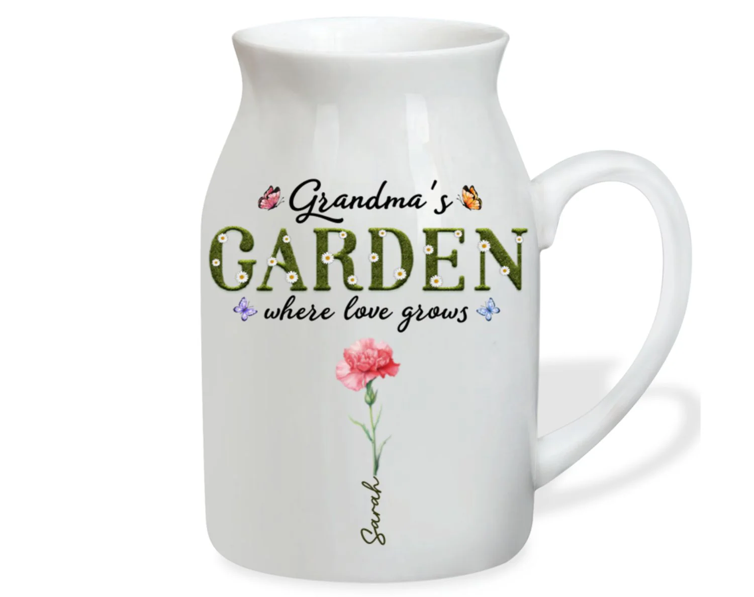 Grandma Garden - Personalized Custom Flower Vase - Image 5