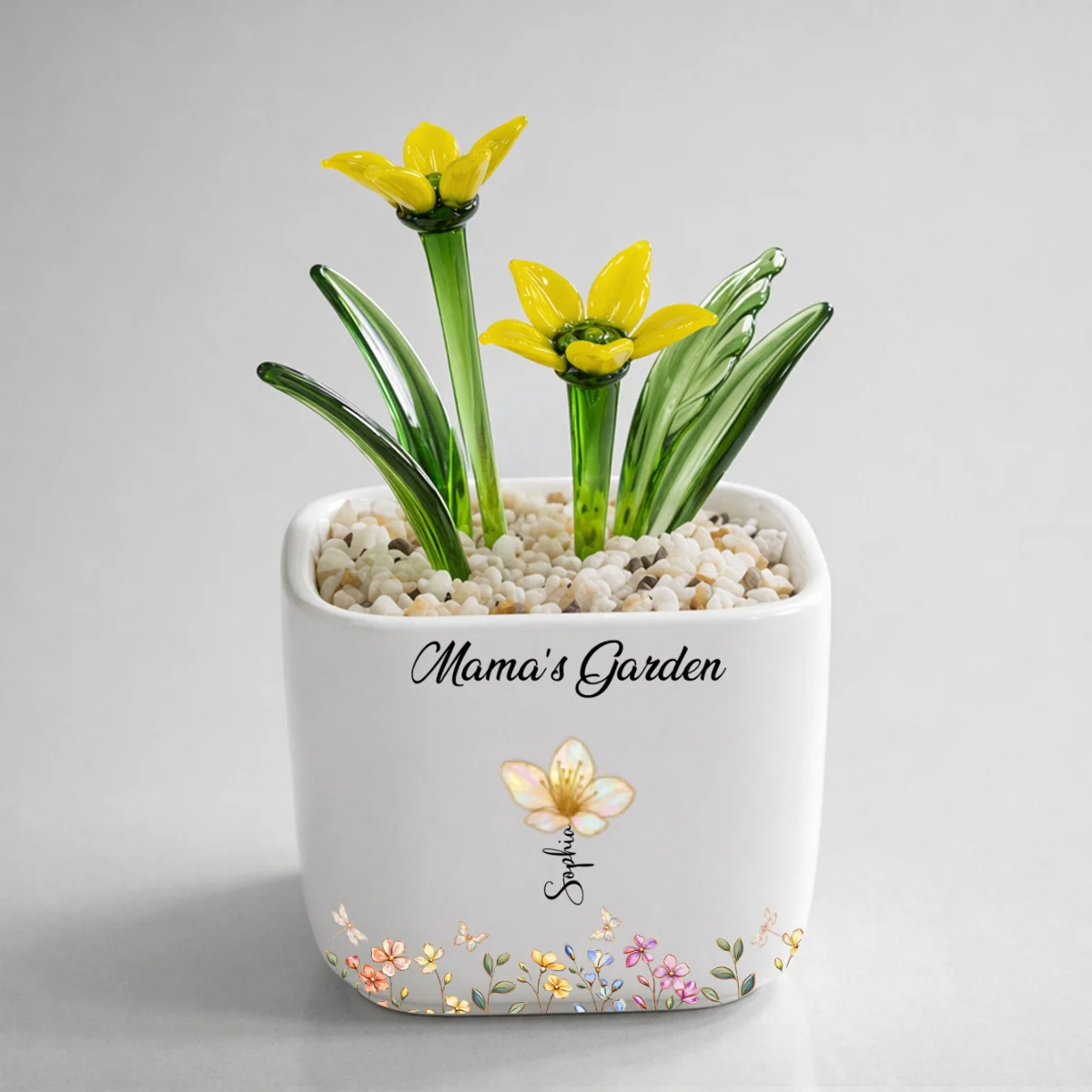 Grandma Garden - Personalized Custom Glass Birth Month Flower - Image 10