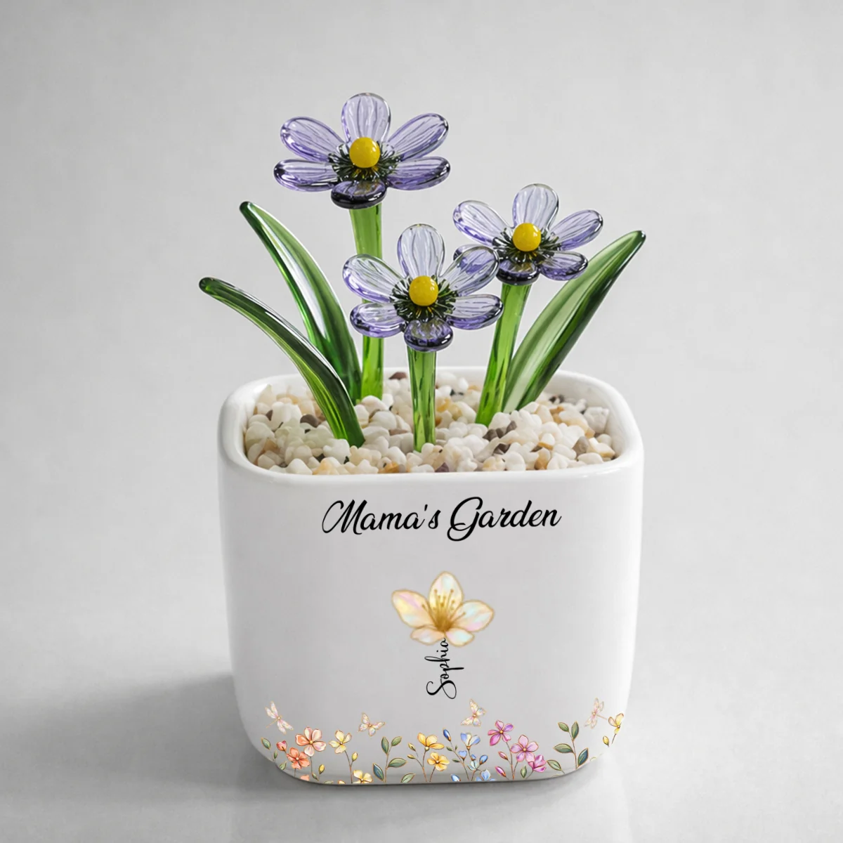 Grandma Garden - Personalized Custom Glass Birth Month Flower - Image 11