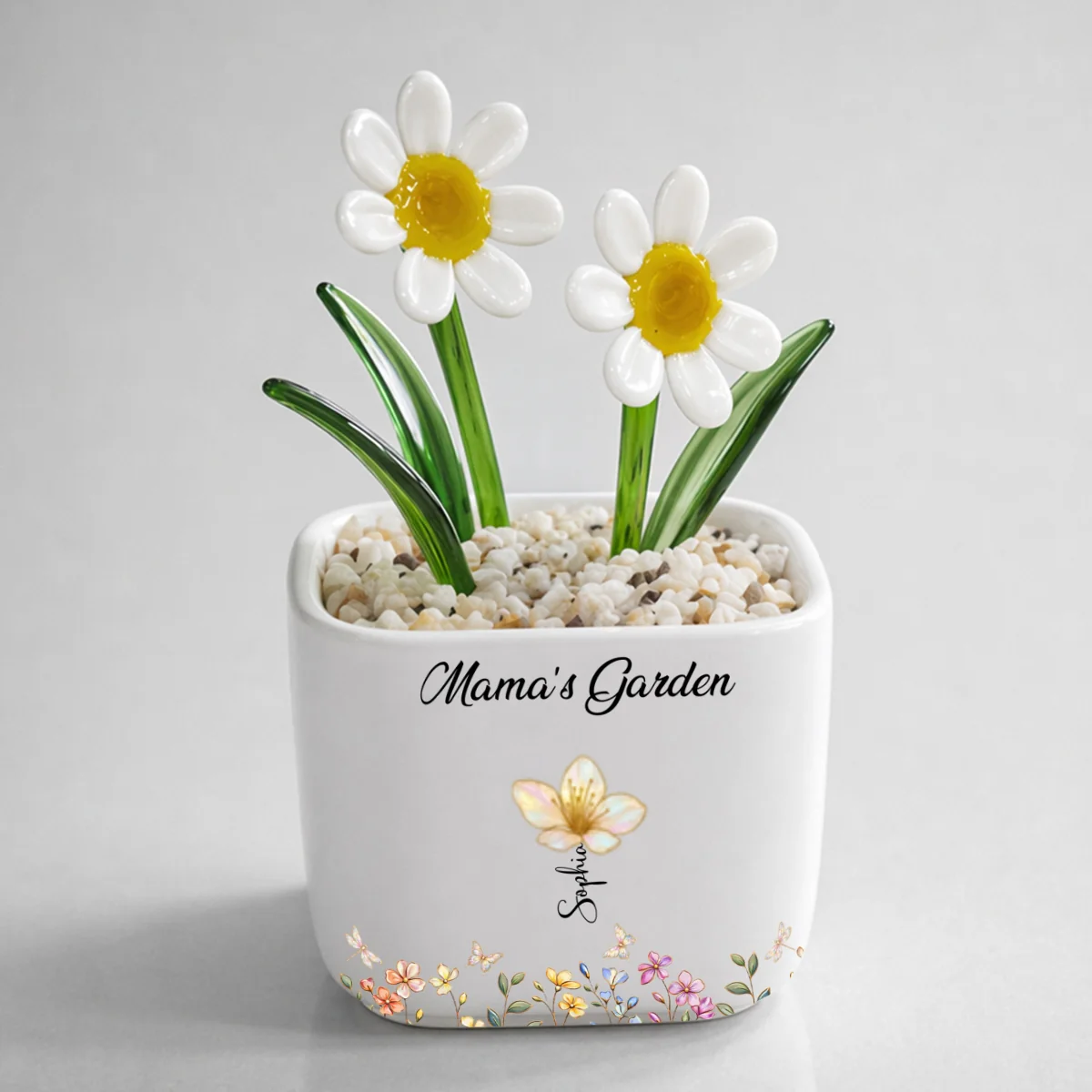 Grandma Garden - Personalized Custom Glass Birth Month Flower - Image 12