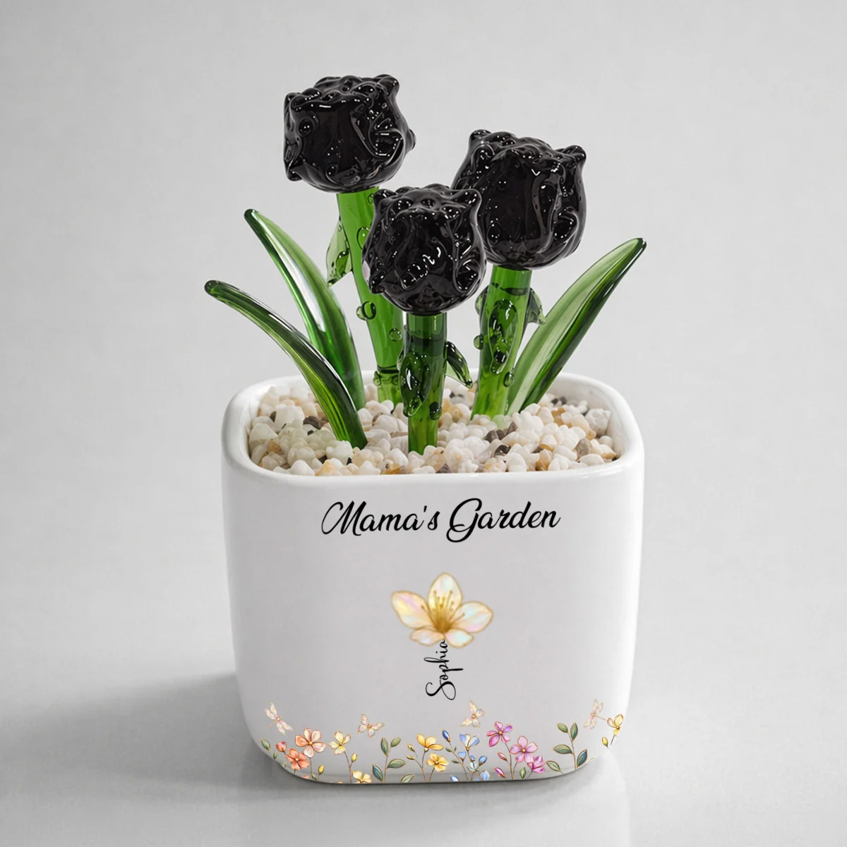 Grandma Garden - Personalized Custom Glass Birth Month Flower - Image 13