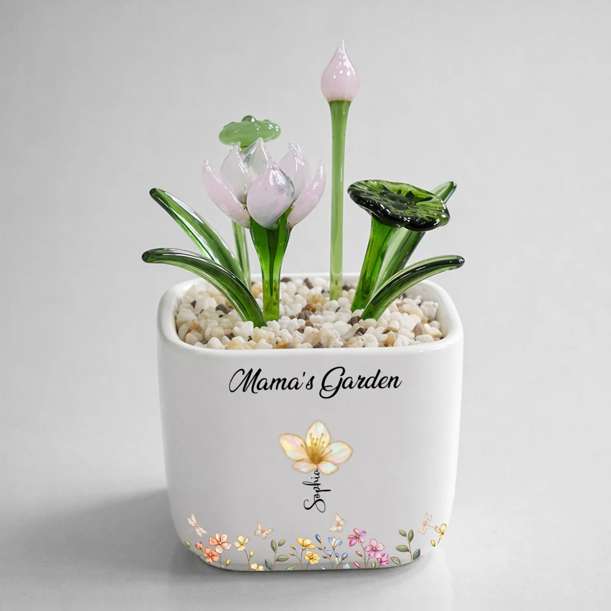Grandma Garden - Personalized Custom Glass Birth Month Flower - Image 14