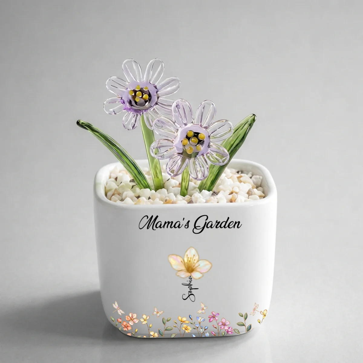 Grandma Garden - Personalized Custom Glass Birth Month Flower - Image 16