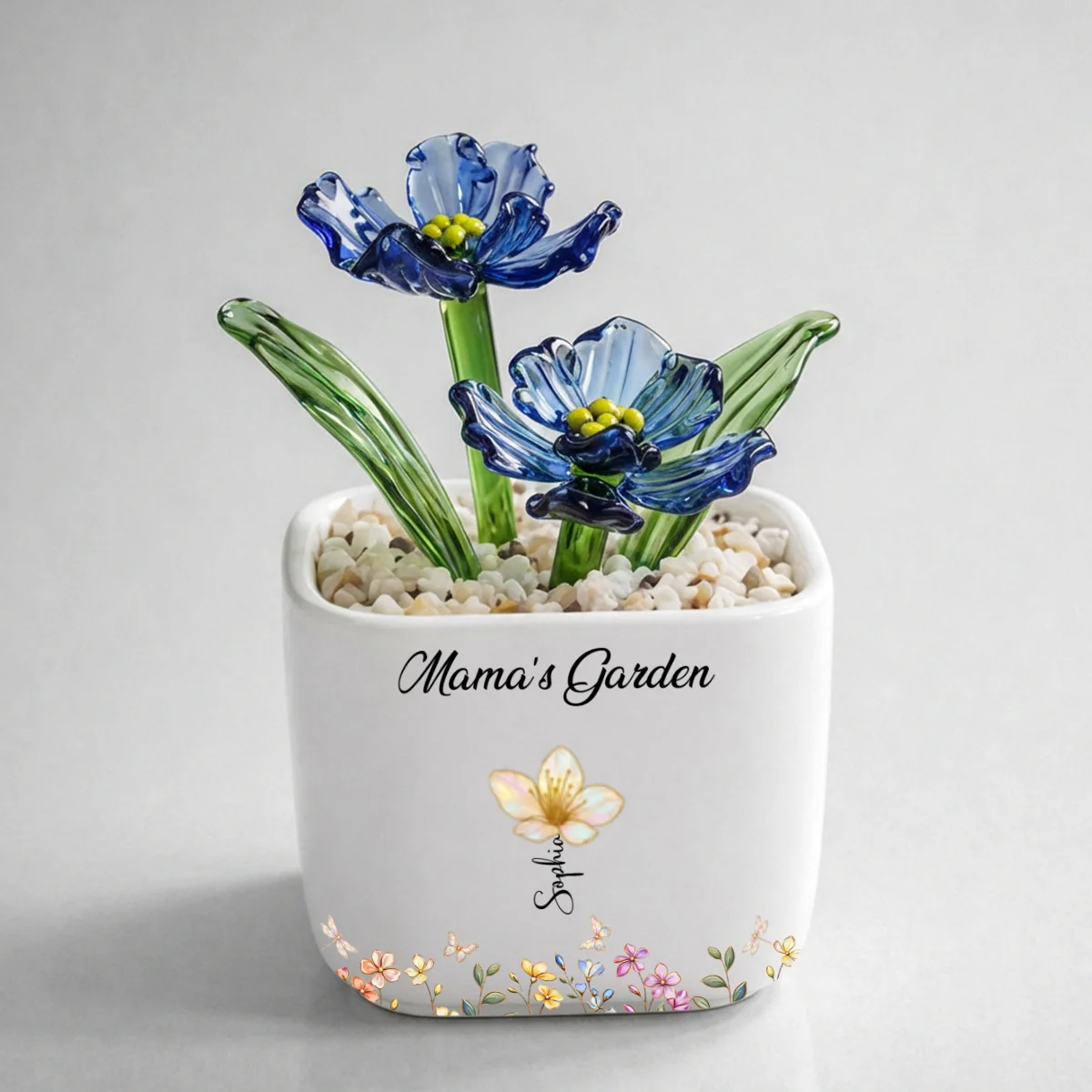 Grandma Garden - Personalized Custom Glass Birth Month Flower - Image 18