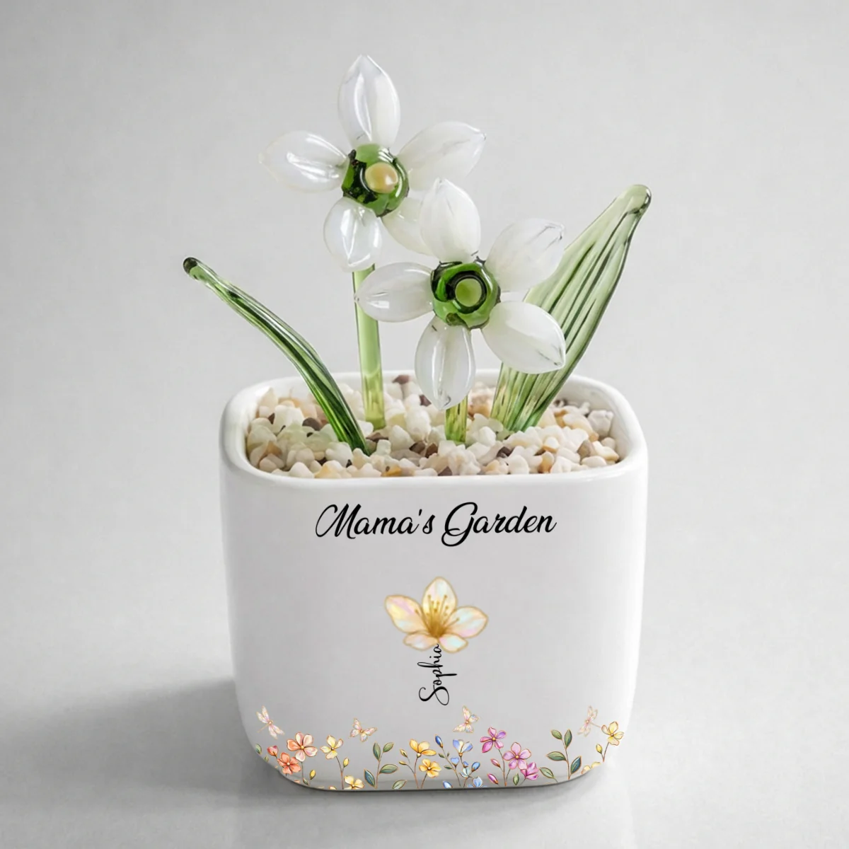 Grandma Garden - Personalized Custom Glass Birth Month Flower - Image 19