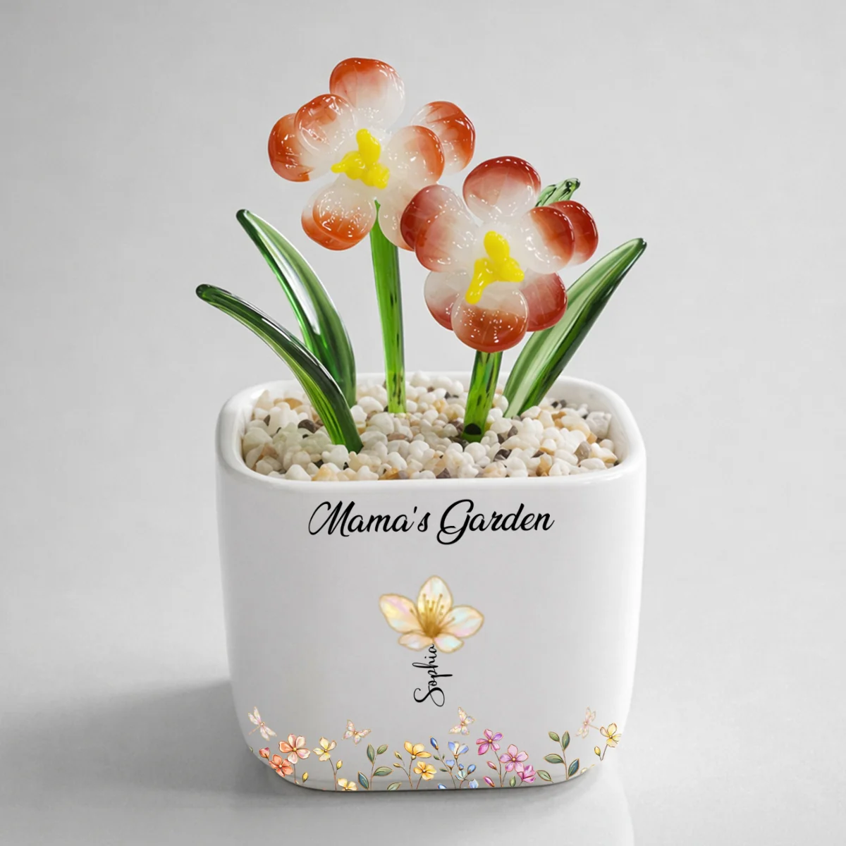 Grandma Garden - Personalized Custom Glass Birth Month Flower - Image 8