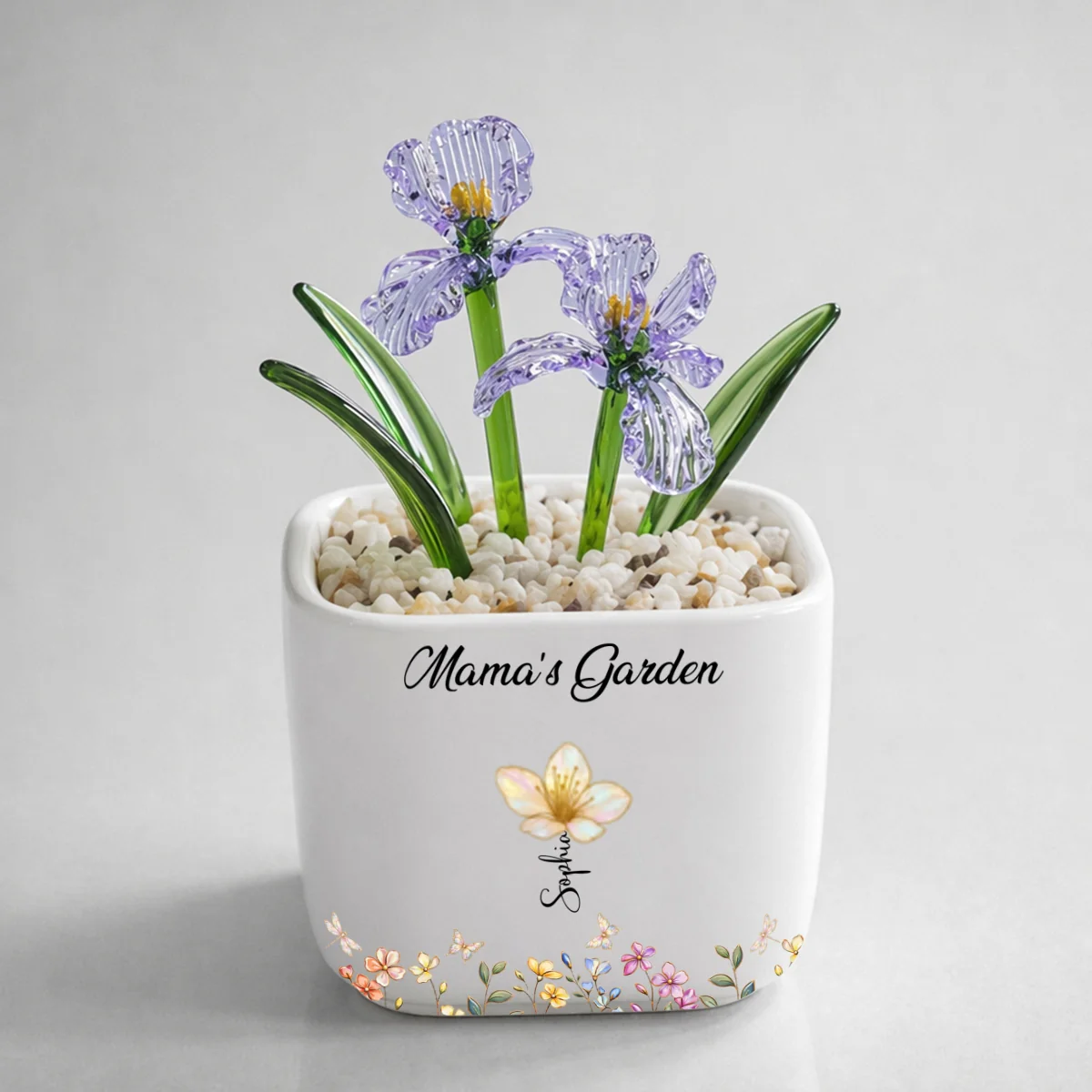 Grandma Garden - Personalized Custom Glass Birth Month Flower - Image 9