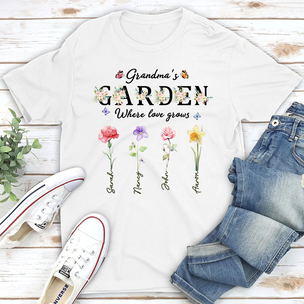 Grandma Garden - Personalized Custom Shirt - Image 2