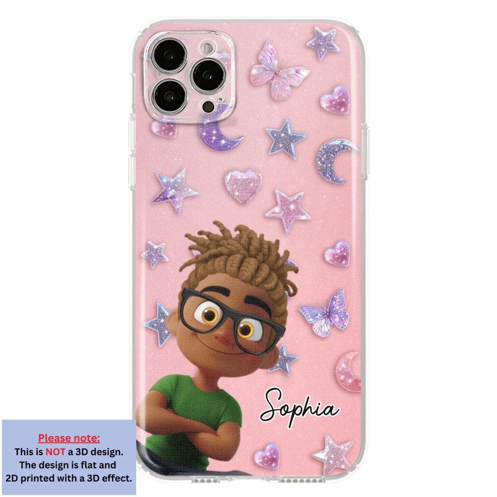 Grandma Glitter Galaxy Vibes - Personalized Custom 3D Effect Phone Case - Image 16