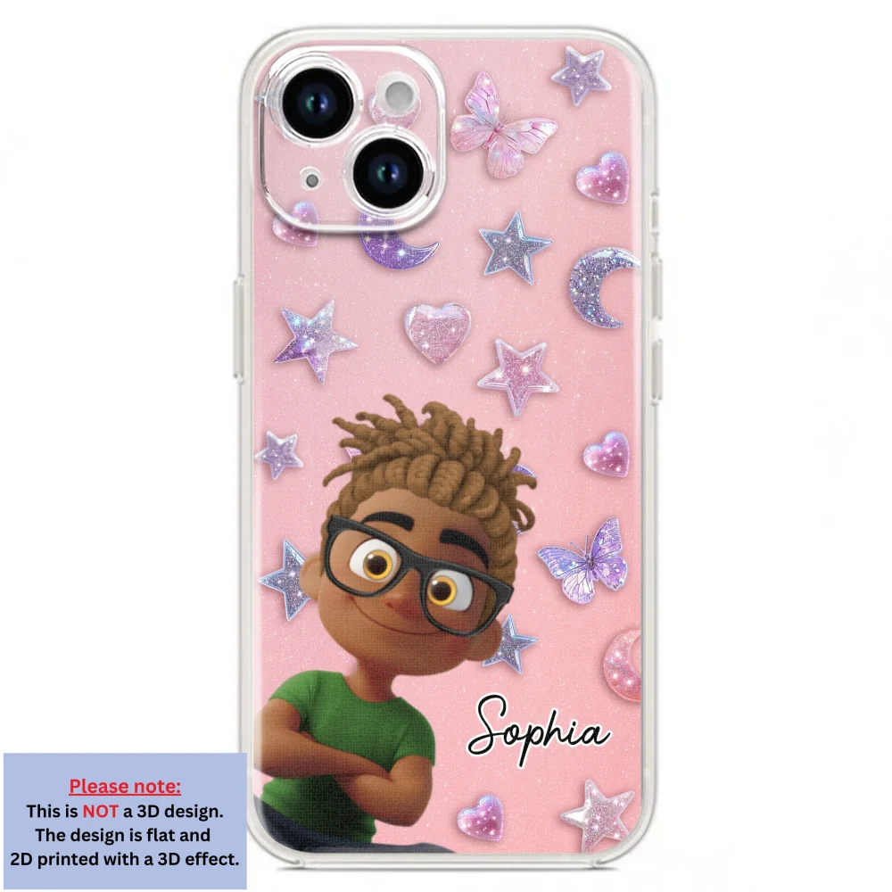 Grandma Glitter Galaxy Vibes - Personalized Custom 3D Effect Phone Case - Image 18
