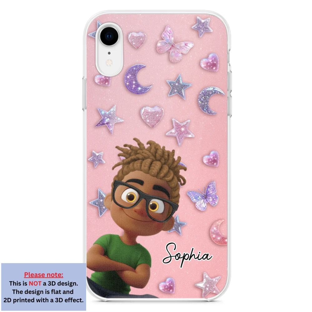 Grandma Glitter Galaxy Vibes - Personalized Custom 3D Effect Phone Case - Image 23