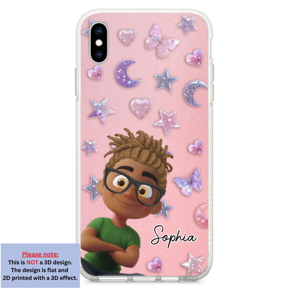 Grandma Glitter Galaxy Vibes - Personalized Custom 3D Effect Phone Case - Image 24
