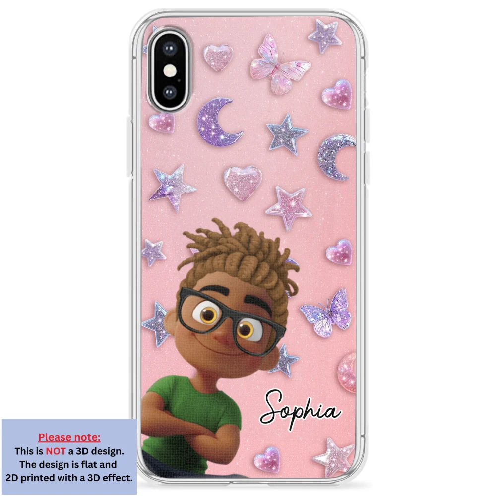 Grandma Glitter Galaxy Vibes - Personalized Custom 3D Effect Phone Case - Image 25