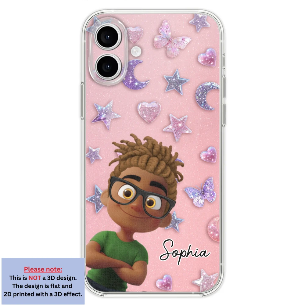 Grandma Glitter Galaxy Vibes - Personalized Custom 3D Effect Phone Case - Image 26