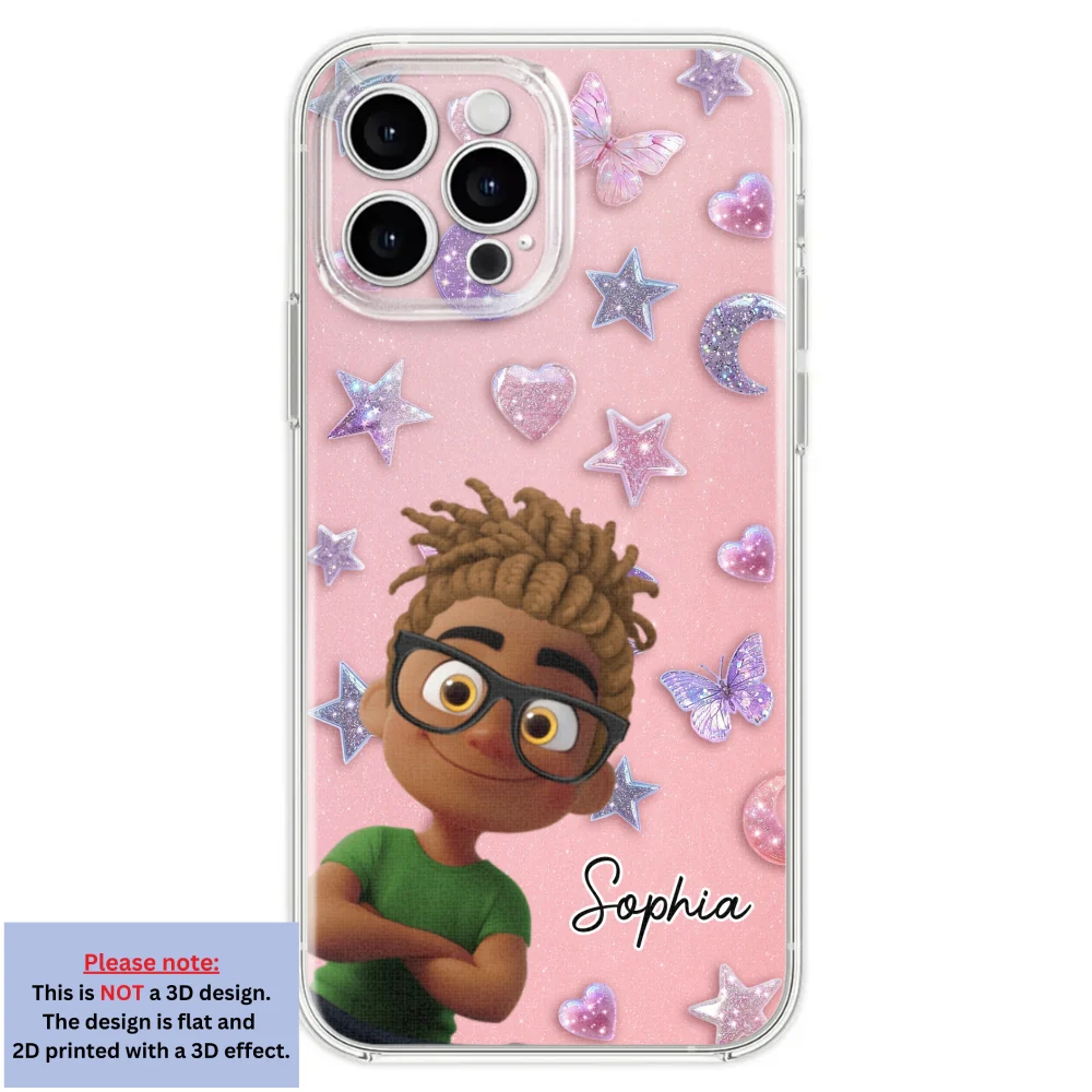 Grandma Glitter Galaxy Vibes - Personalized Custom 3D Effect Phone Case - Image 27