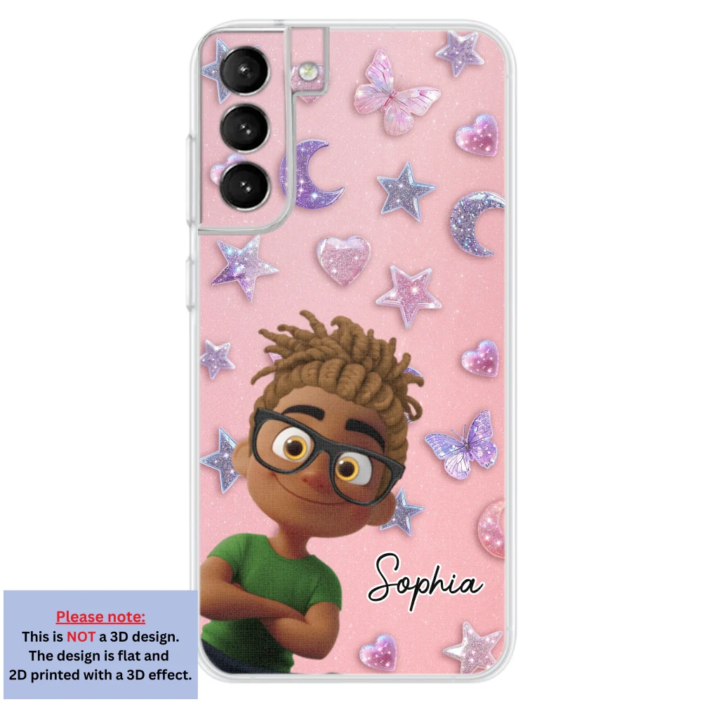 Grandma Glitter Galaxy Vibes - Personalized Custom 3D Effect Phone Case - Image 28
