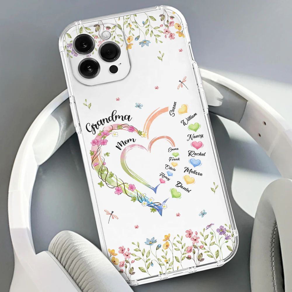 Grandma Hearts - Personalized Custom Phone Case - Image 4