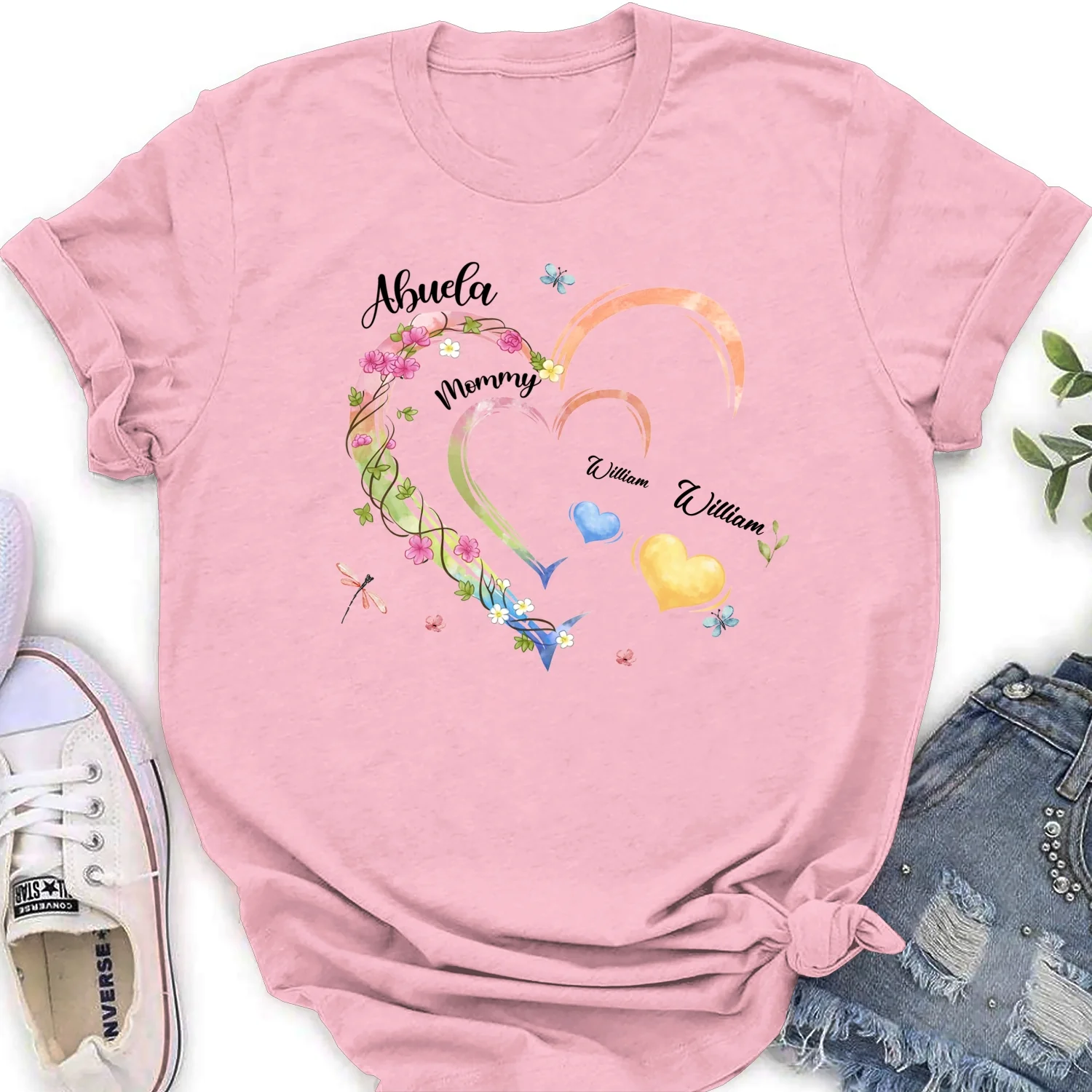Grandma Hearts - Personalized Custom Shirt - Image 18