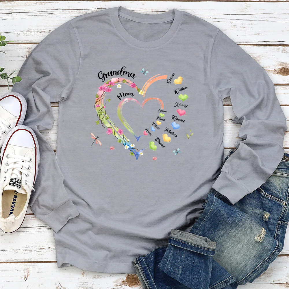 Grandma Hearts - Personalized Custom Shirt - Image 2