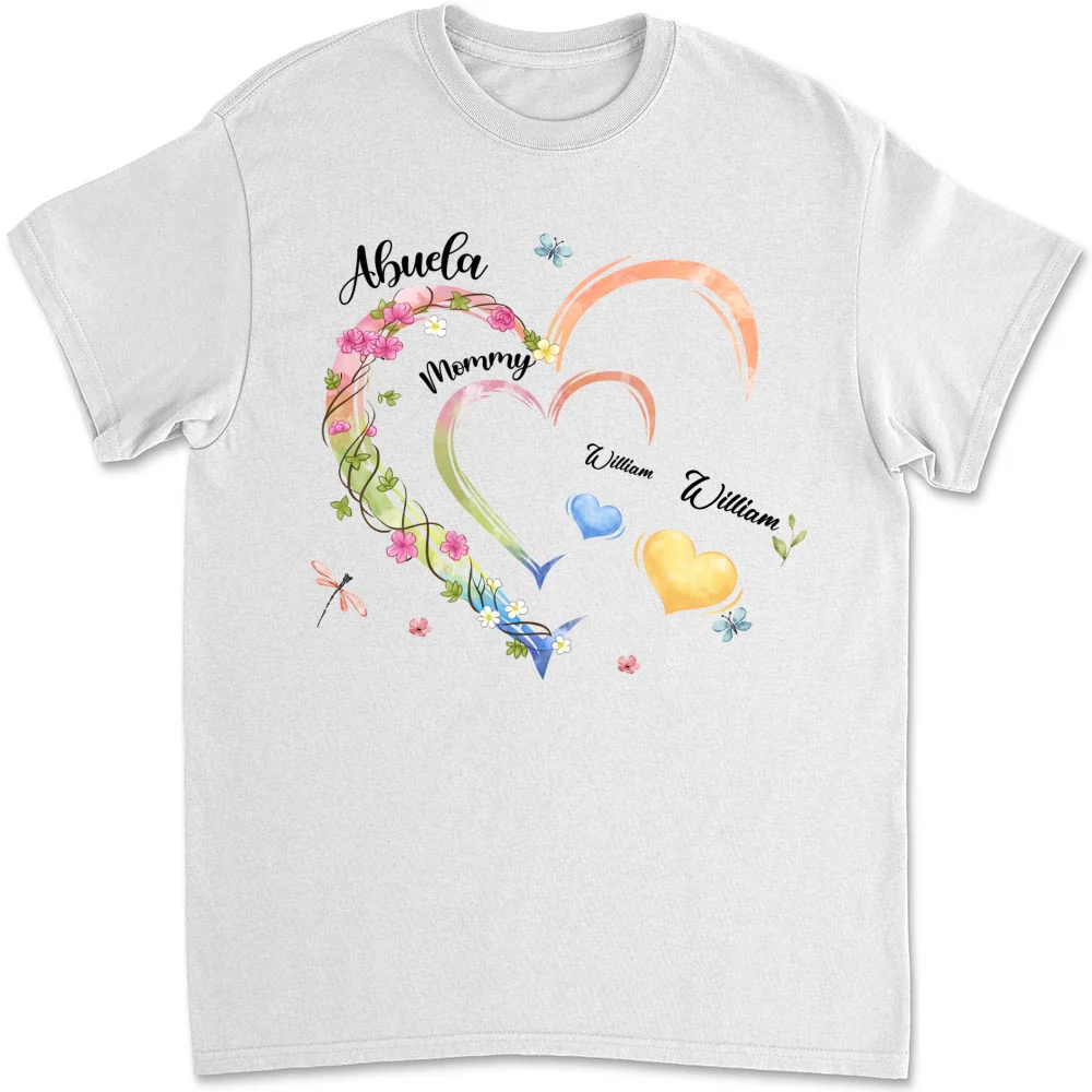 Grandma Hearts - Personalized Custom Shirt - Image 6