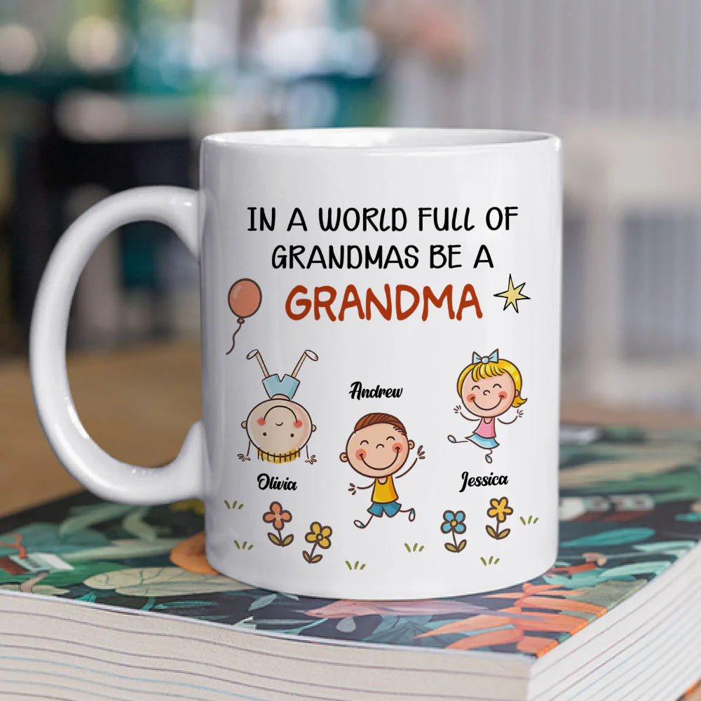 Grandma Inspiration - Personalized Custom Coffee Mug - Image 2