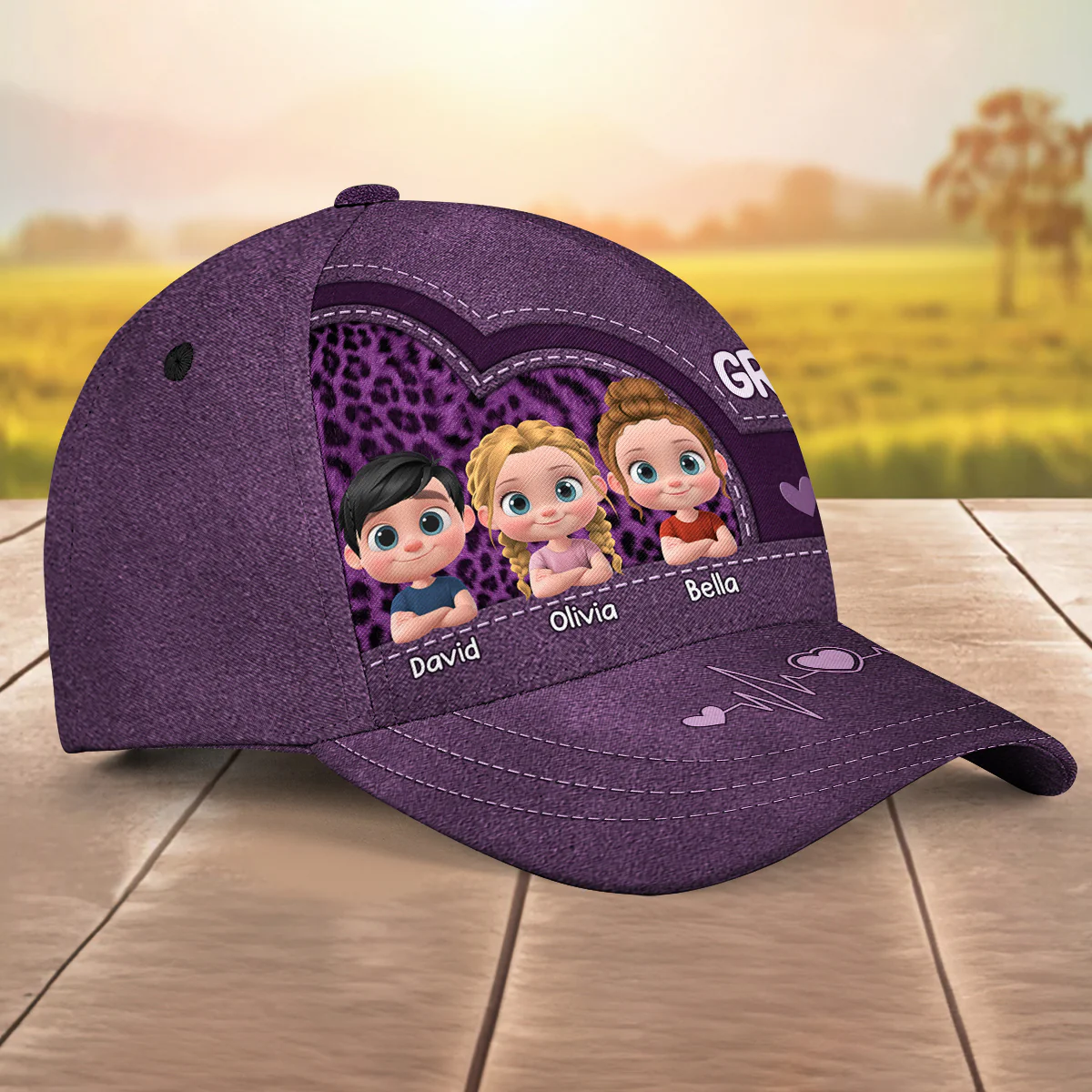Grandma Is Our Favorite - Personalized Custom Classic Cap - Image 2