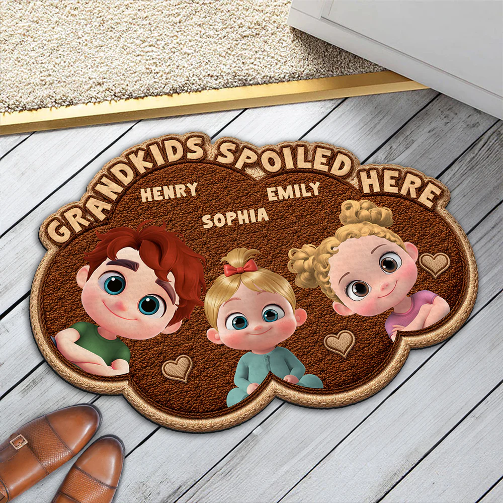 Grandma Joyful Makers - Personalized Custom Doormat - Image 2