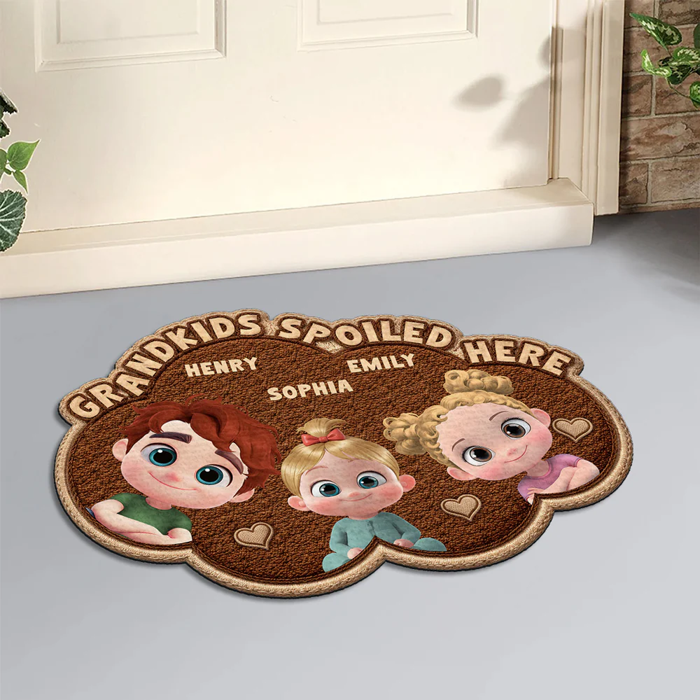 Grandma Joyful Makers - Personalized Custom Doormat - Image 3