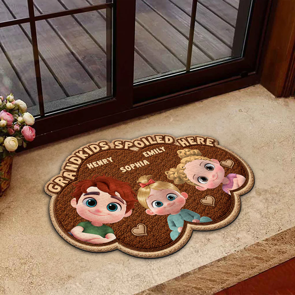 Grandma Joyful Makers - Personalized Custom Doormat - Image 4