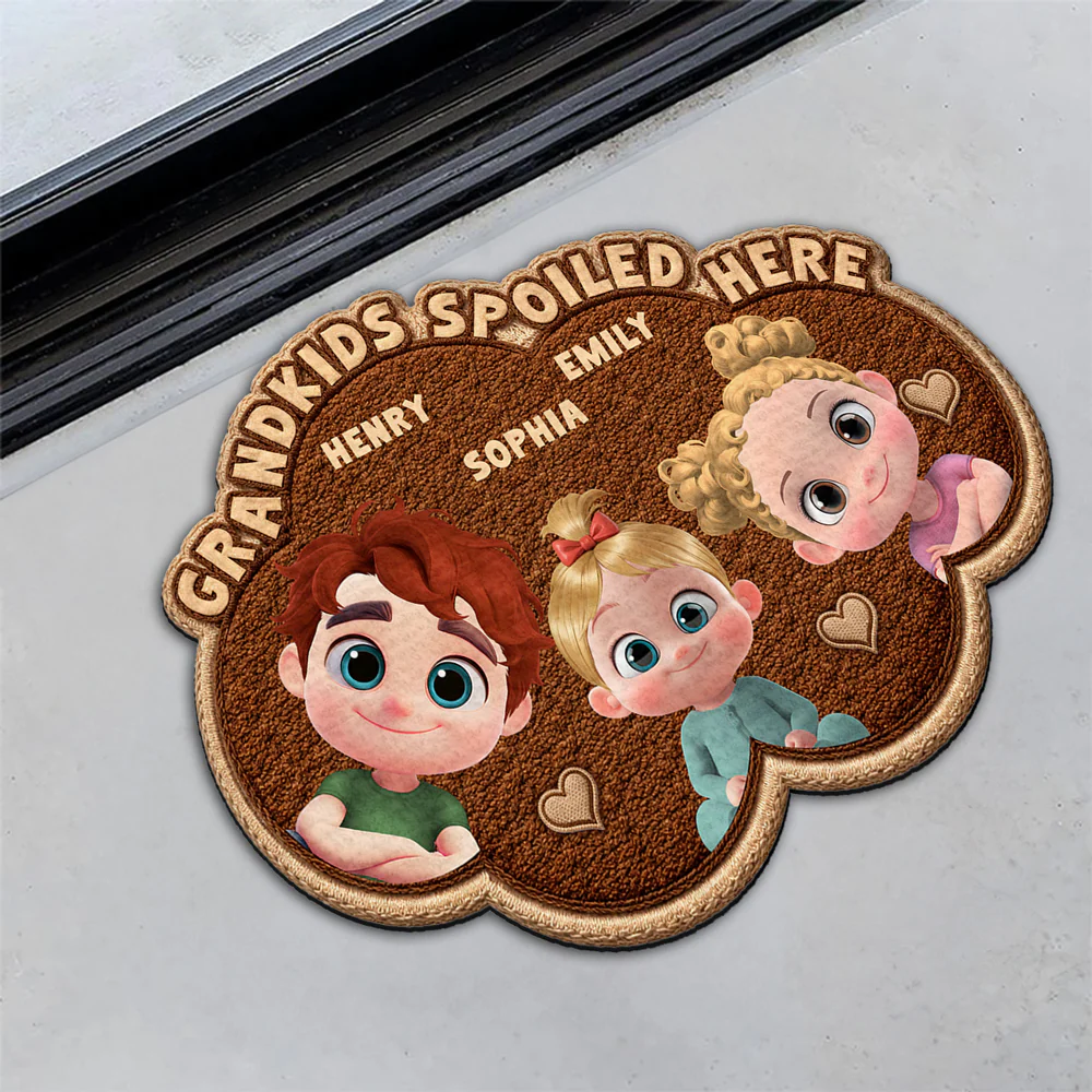 Grandma Joyful Makers - Personalized Custom Doormat - Image 5