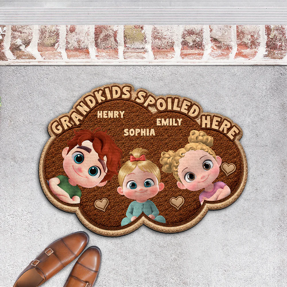 Grandma Joyful Makers - Personalized Custom Doormat - Image 6