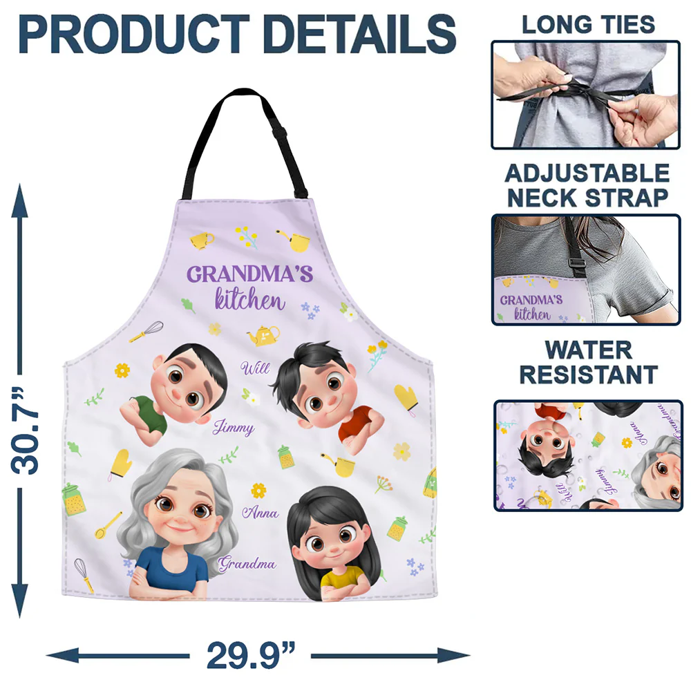 Grandma Kitchen - Personalized Custom Apron - Image 4