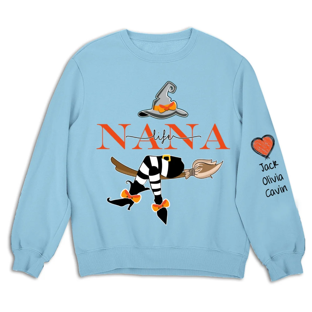 Grandma Life Witch Sweatshirt - Personalized Custom Sweatshirt - Image 11
