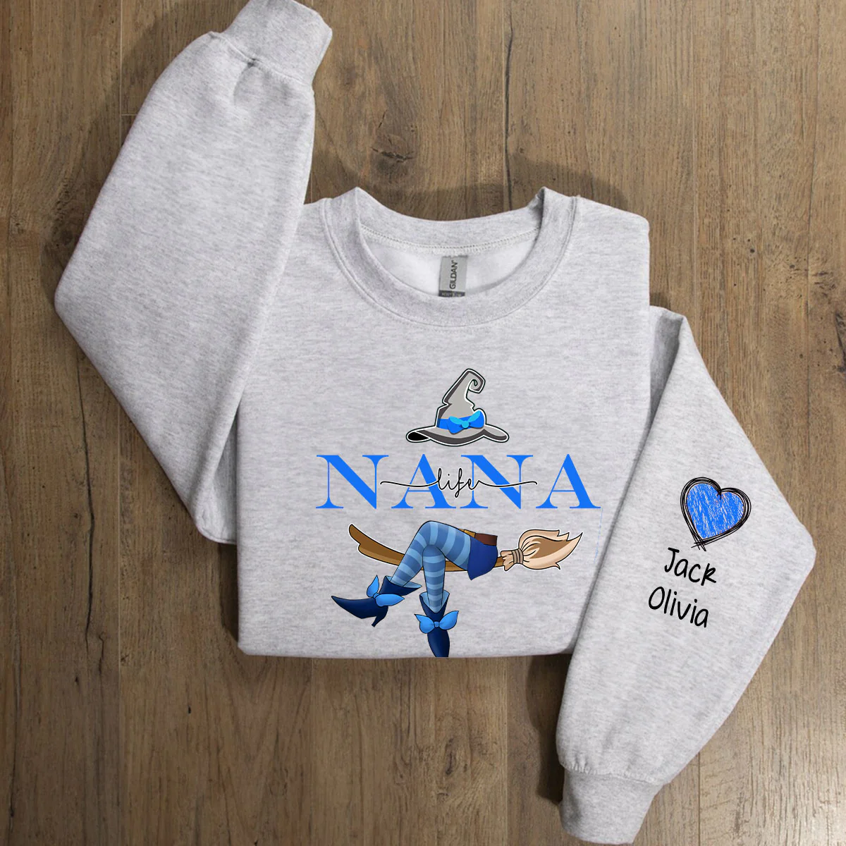 Grandma Life Witch Sweatshirt - Personalized Custom Sweatshirt - Image 3