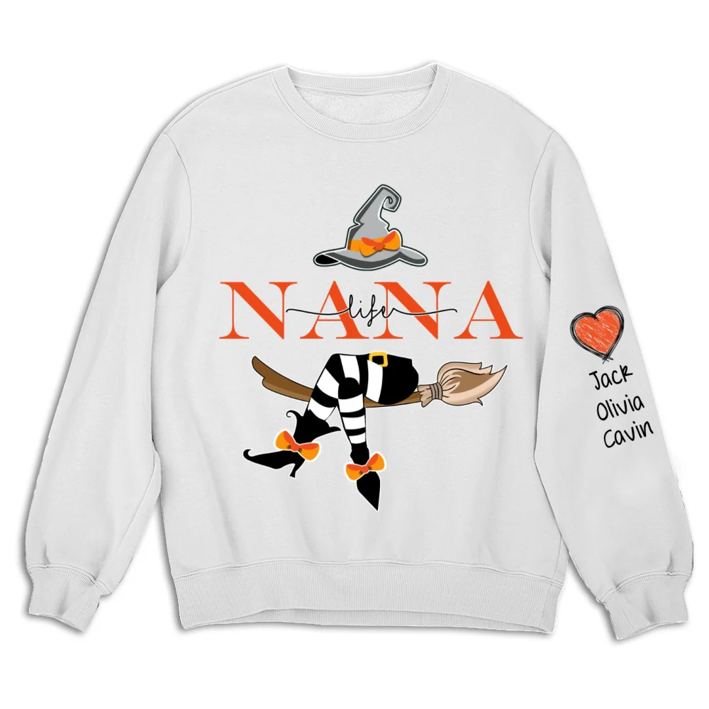 Grandma Life Witch Sweatshirt - Personalized Custom Sweatshirt - Image 7