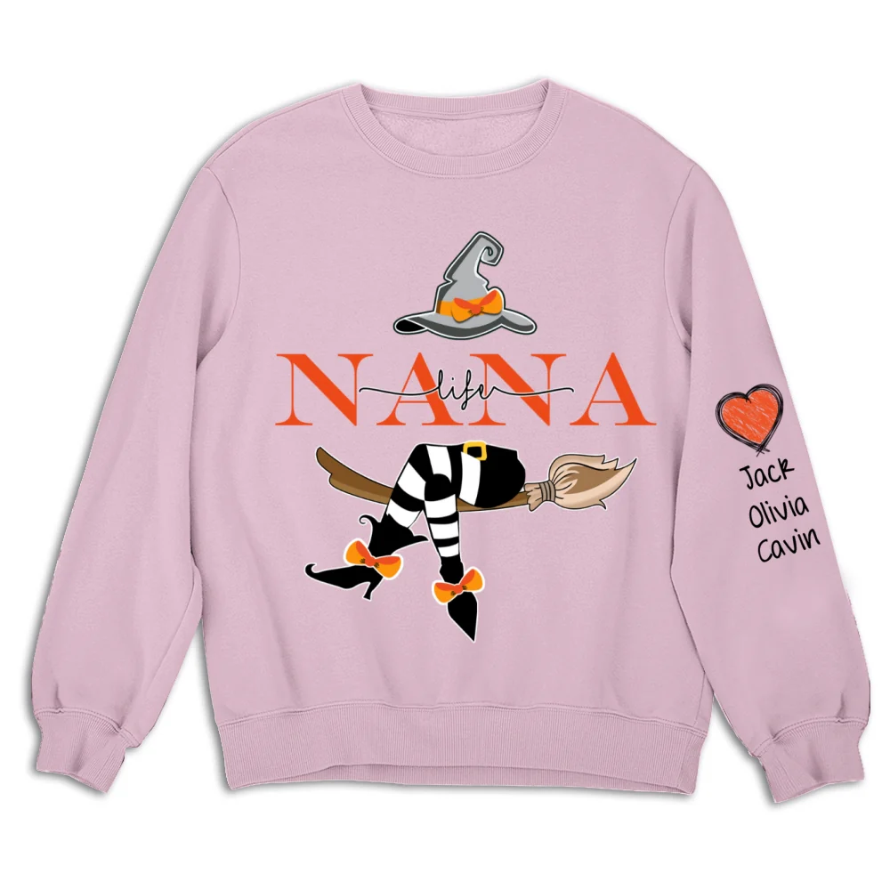 Grandma Life Witch Sweatshirt - Personalized Custom Sweatshirt - Image 9