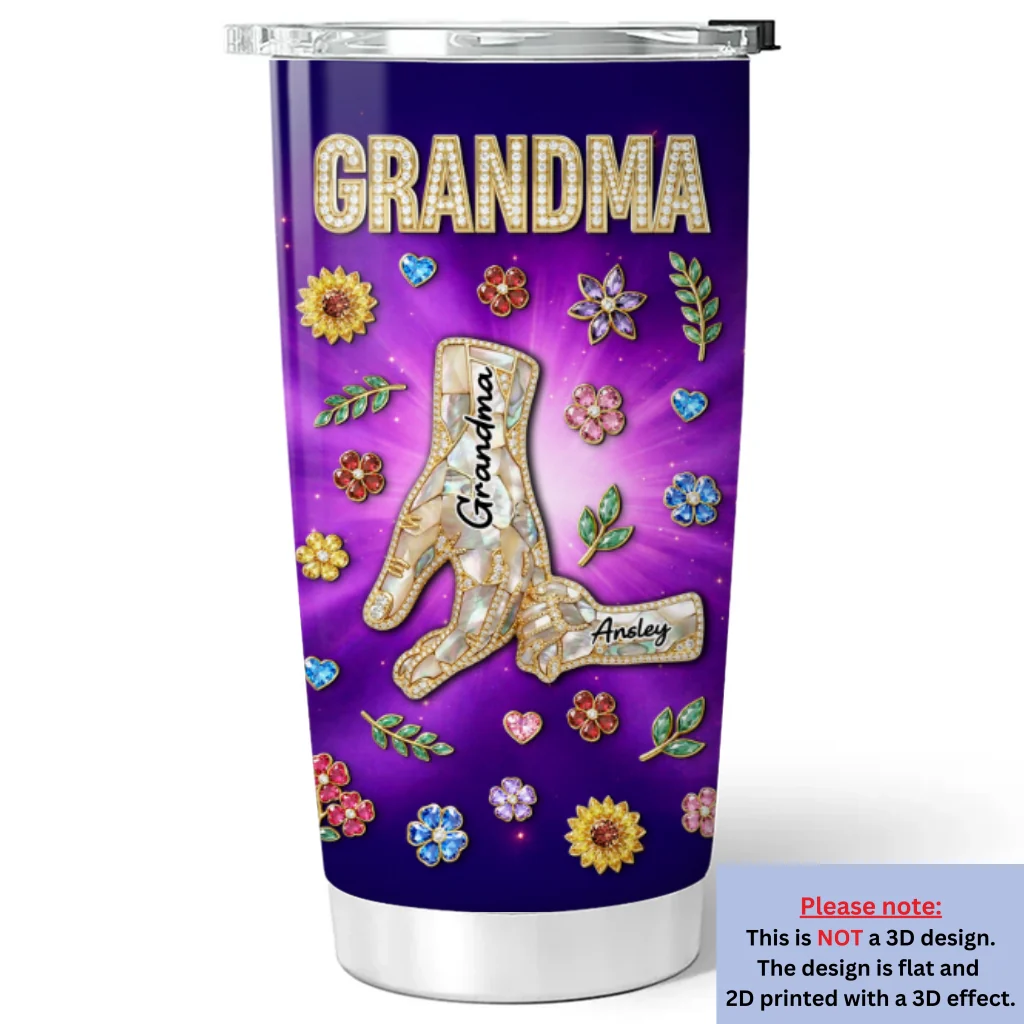 Grandma Love Grandkids So Much - Personalized Custom 3D Effect Tumbler - Image 6