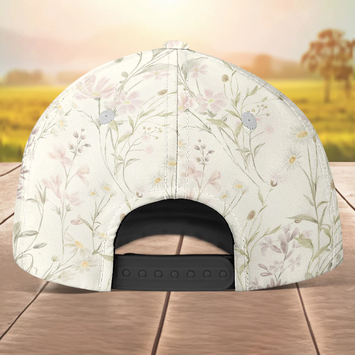 Grandma Lovely Flowers - Personalized Classic Cap - Image 4