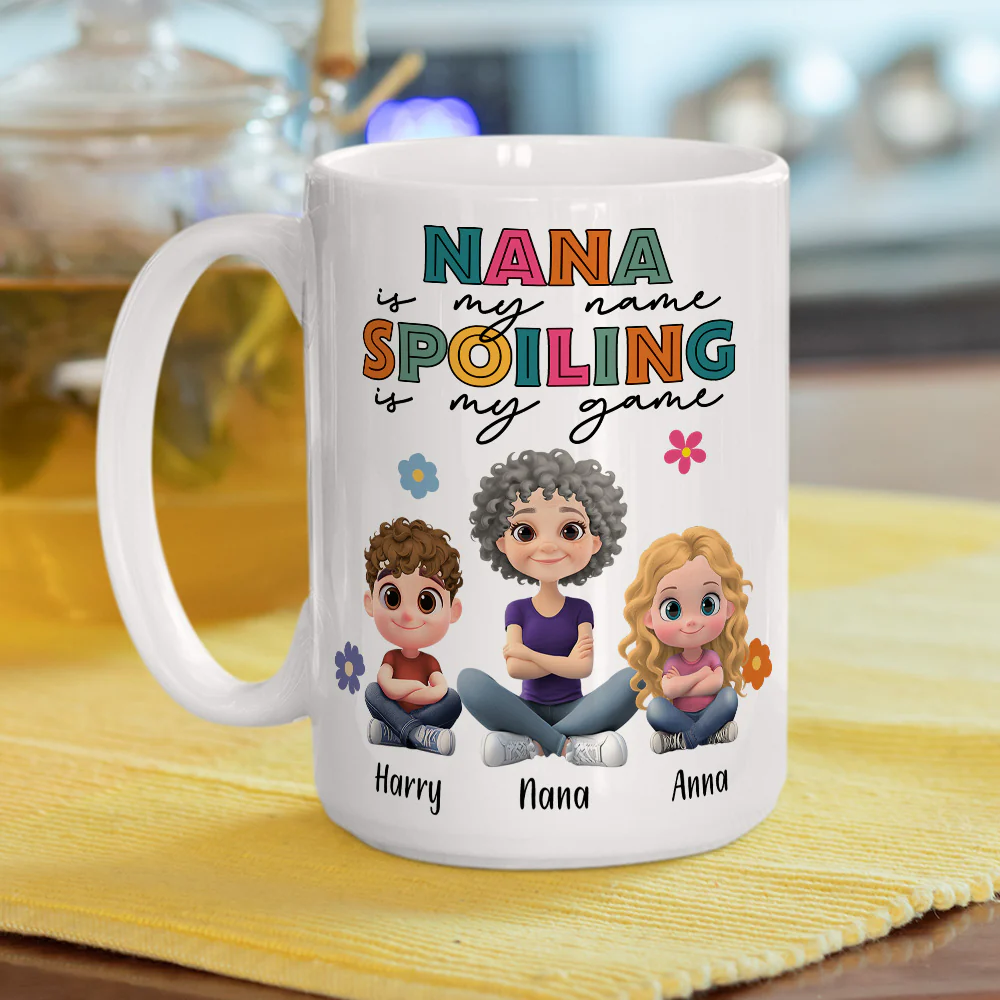 Grandma Magic Makes Everything Better - Personalized Custom Coffee Mug - Image 4