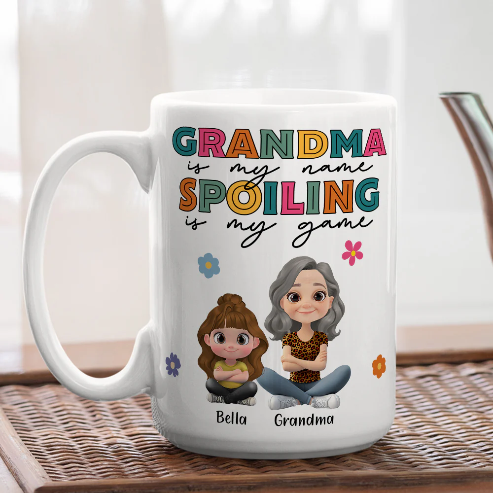 Grandma Magic Makes Everything Better - Personalized Custom Coffee Mug - Image 5