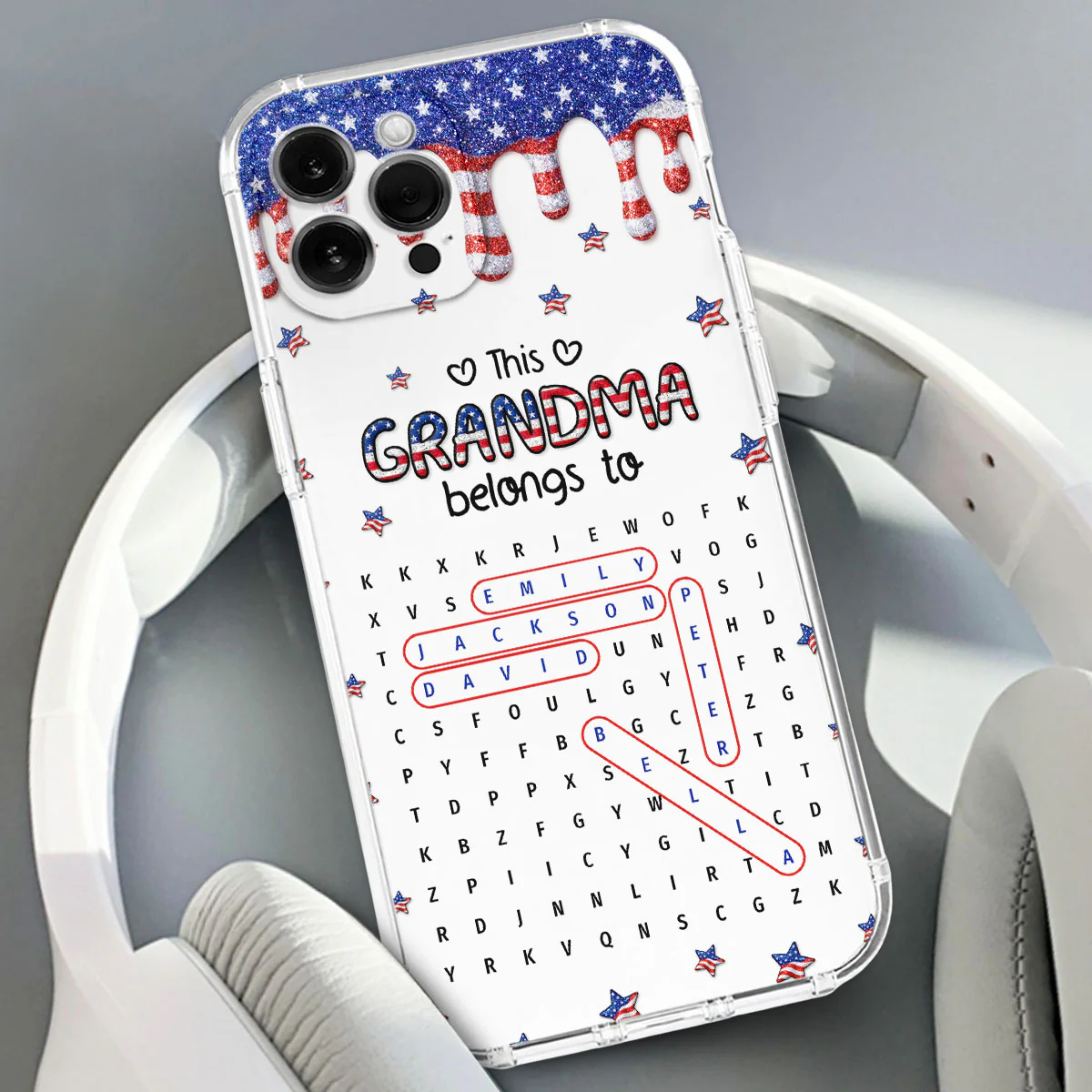 Grandma Means Everything To Us Puzzle - Personalized Custom Phone Case - Image 2