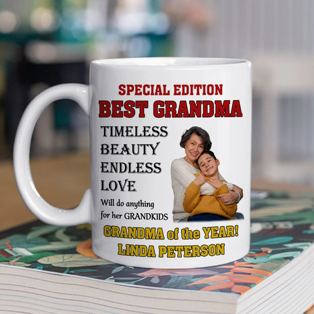 Grandma On Magazine - Personalized Custom Coffee Mug - Image 2