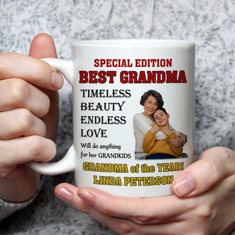 Grandma On Magazine - Personalized Custom Coffee Mug - Image 3