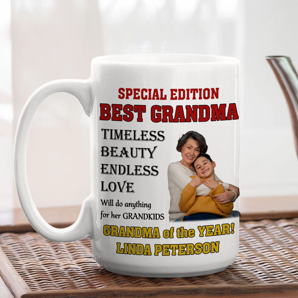 Grandma On Magazine - Personalized Custom Coffee Mug - Image 5