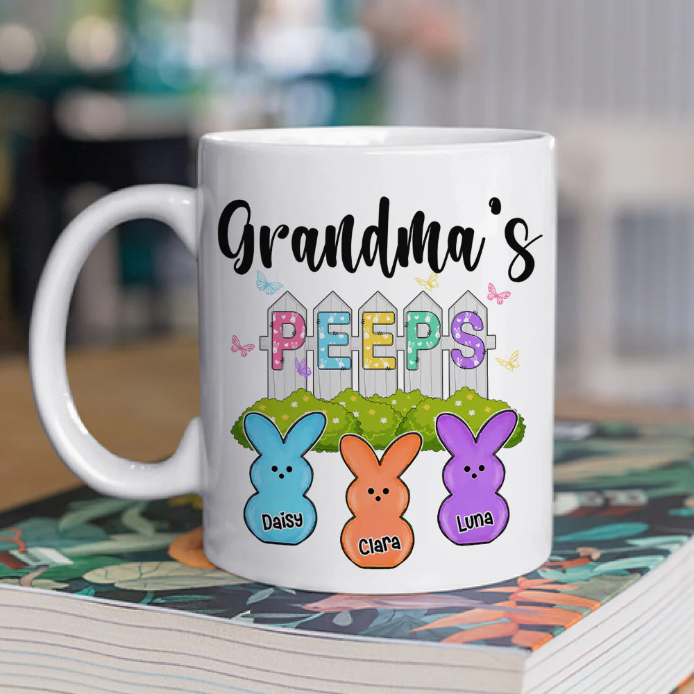 Grandma Peeps Easter - Personalized Custom Coffee Mug - Image 2