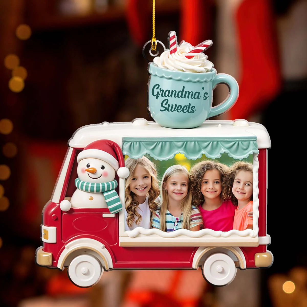 Grandma Sweet Crew - Personalized Custom Acrylic Ornament - Image 4