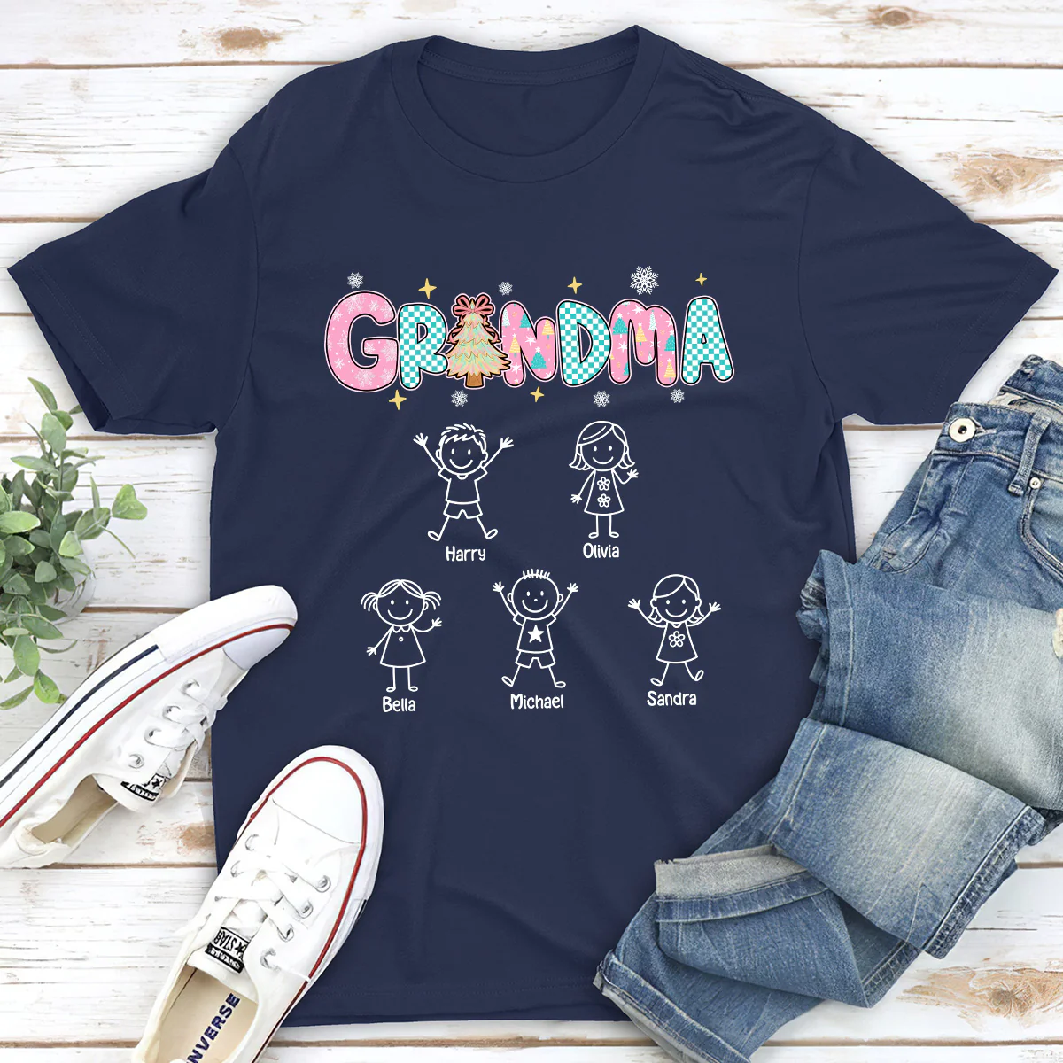 Grandma Sweethearts - Personalized Custom Shirt - Image 4