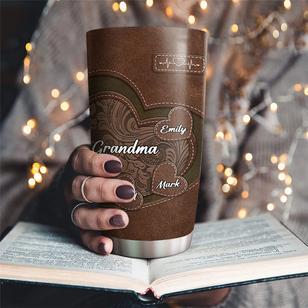 Grandma Sweethearts - Personalized Custom Tumbler - Image 2