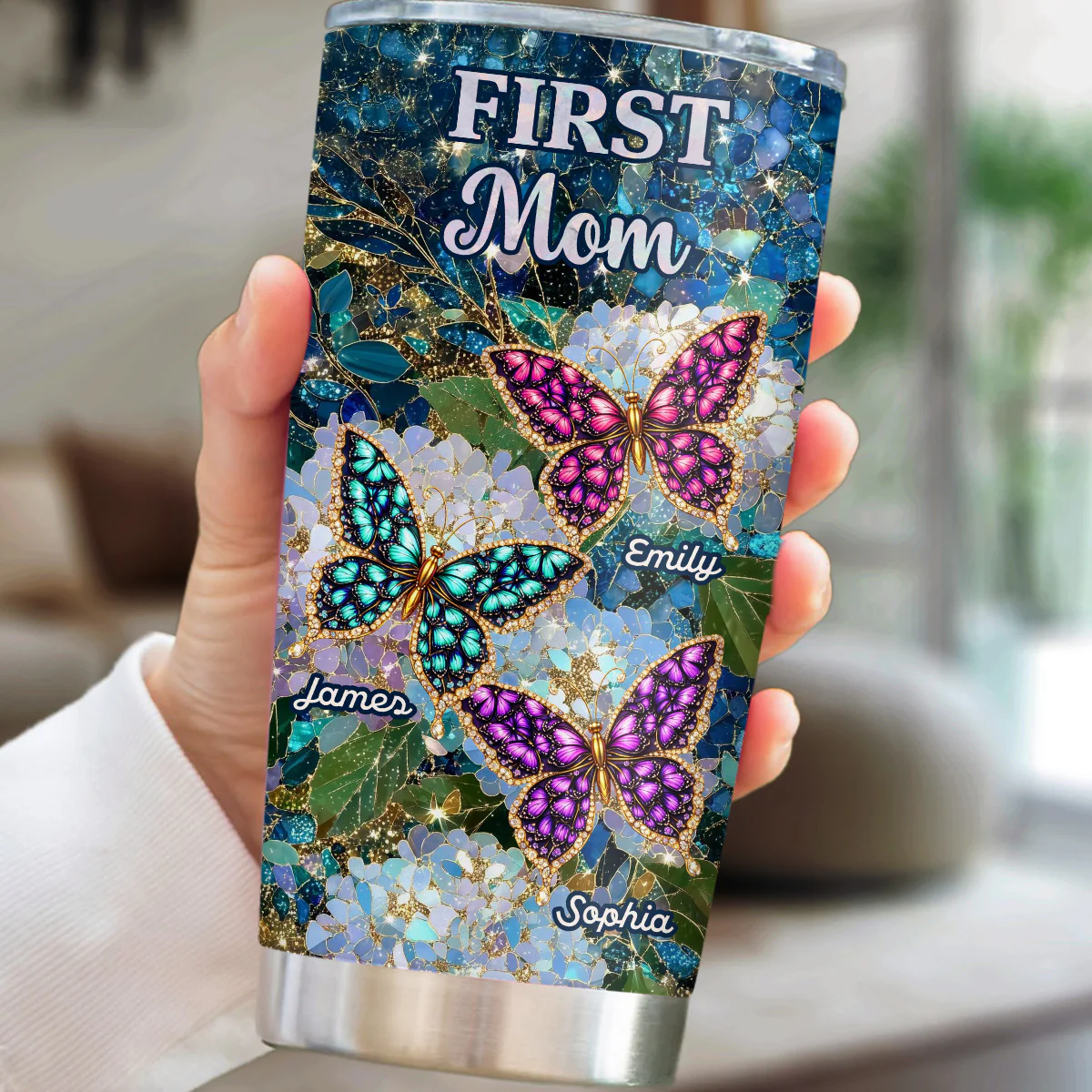 Grandma Timeless Love Piece - Personalized Custom 3D Effect Tumbler - Image 2